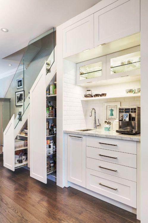 kitchen good under stair storage style