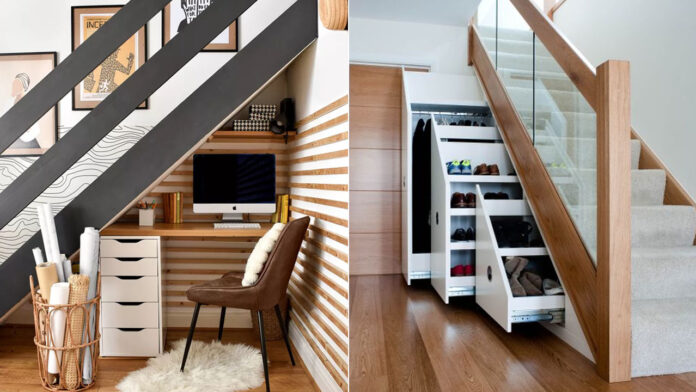 Under-Stair Storage Ideas for small spaces
